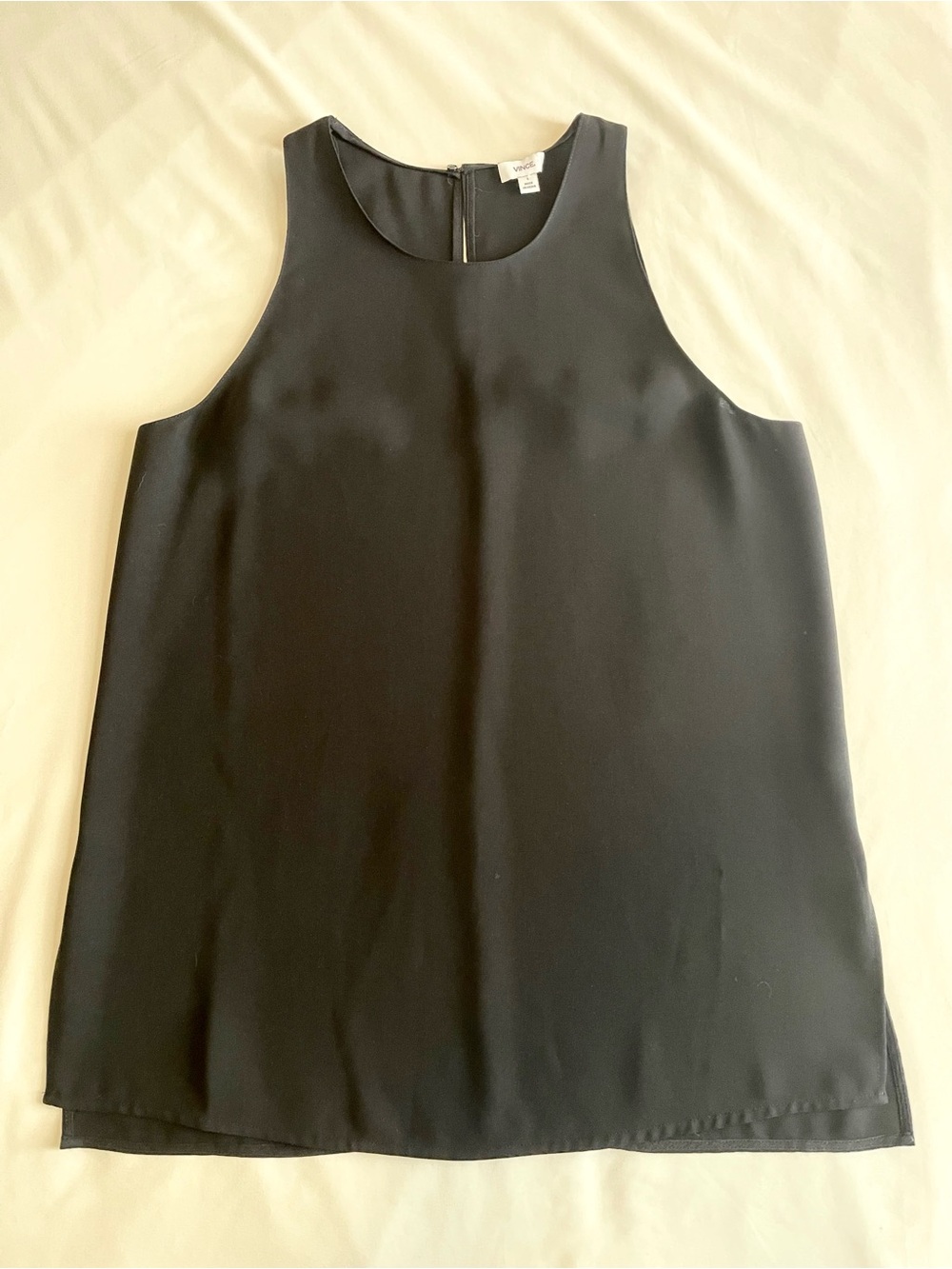 Vince Black Sleeveless Tank Top